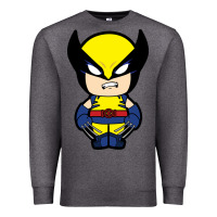 Charcoal Heather wolverine Premium Sweatshirt - artisFamous