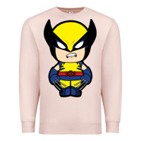 Pale Pink wolverine Premium Sweatshirt - artisFamous