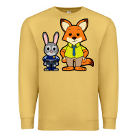 Antique Gold zootopia duo chibi Premium Sweatshirt - artisFamous