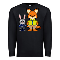 Black zootopia duo chibi Premium Sweatshirt - artisFamous