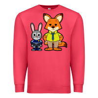 Cardinal zootopia duo chibi Premium Sweatshirt - artisFamous