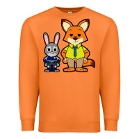 Carrot zootopia duo chibi Premium Sweatshirt - artisFamous