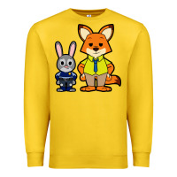 Lemon zootopia duo chibi Premium Sweatshirt - artisFamous