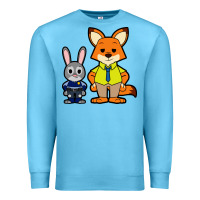 Ocean Blue zootopia duo chibi Premium Sweatshirt - artisFamous