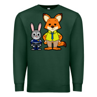 Sports Green zootopia duo chibi Premium Sweatshirt - artisFamous