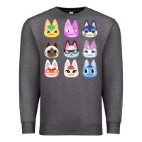 Charcoal Heather animal crossing cute cats animal crossing new horizons Premium Sweatshirt - artisFamous