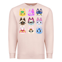 Pale Pink animal crossing cute cats animal crossing new horizons Premium Sweatshirt - artisFamous