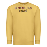 Antique Gold American mom Premium Sweatshirt - JahusDesignShop