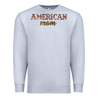 Heather Grey American mom Premium Sweatshirt - JahusDesignShop