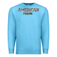 Ocean Blue American mom Premium Sweatshirt - JahusDesignShop