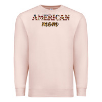 Pale Pink American mom Premium Sweatshirt - JahusDesignShop