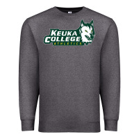 Charcoal Heather keuka college Premium Sweatshirt - artisFamous