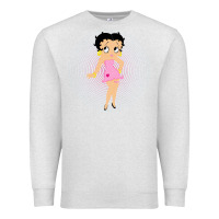 Oatmeal Heather betty boop Premium Sweatshirt - artisFamous