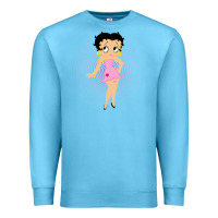 Ocean Blue betty boop Premium Sweatshirt - artisFamous