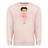 Pale Pink betty boop Premium Sweatshirt - artisFamous
