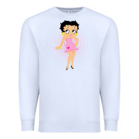 White betty boop Premium Sweatshirt - artisFamous