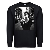 Black linda evangelista fashion model Premium Sweatshirt - artisFamous