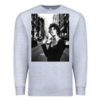 Heather Grey linda evangelista fashion model Premium Sweatshirt - artisFamous