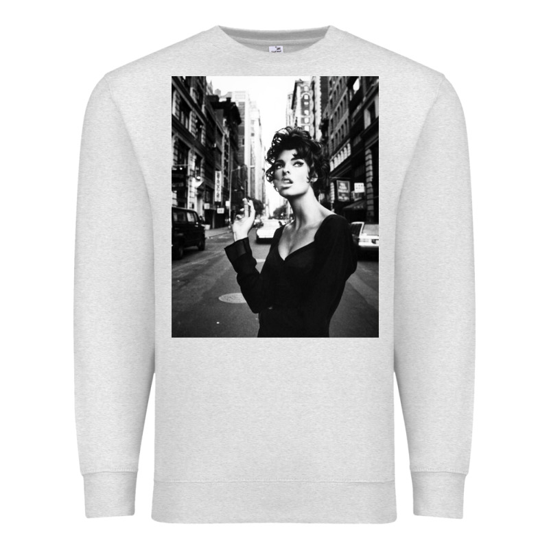 Linda Evangelista Fashion Model Premium Sweatshirt by artisFamous | Teevron