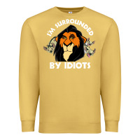 Antique Gold surrounded by idiots book Premium Sweatshirt - artisFamous