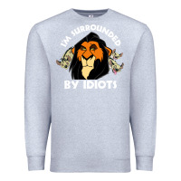 Heather Grey surrounded by idiots book Premium Sweatshirt - artisFamous