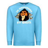 Ocean Blue surrounded by idiots book Premium Sweatshirt - artisFamous