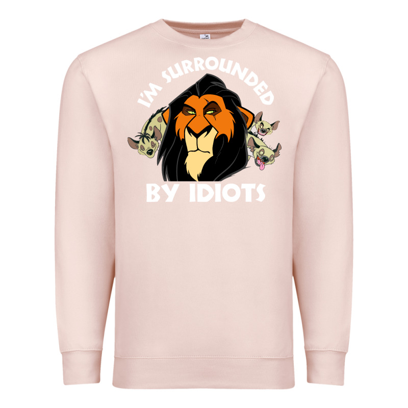 Surrounded By Idiots Book Premium Sweatshirt by artisFamous | Teevron