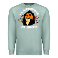 Seafoam surrounded by idiots book Premium Sweatshirt - artisFamous