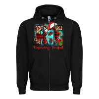 Black christmas rt respiratory therapist Zipper Hoodie - JahusDesignShop