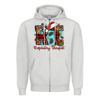 Dove Grey christmas rt respiratory therapist Zipper Hoodie - JahusDesignShop