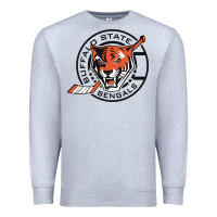 Heather Grey buffalo state college Premium Sweatshirt - artisFamous