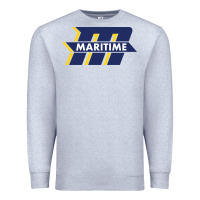 Heather Grey massachusetts maritime academy Premium Sweatshirt - artisFamous