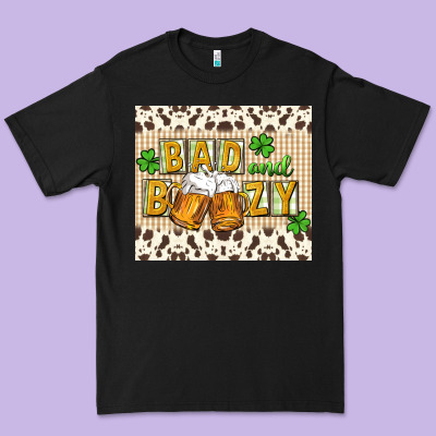 Bad And Boozy Premium Tee Designed By Cowgirlartshop