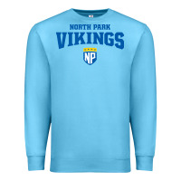 Ocean Blue north park university Premium Sweatshirt - artisFamous