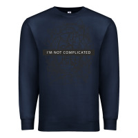 Navy ı'm not complicated Premium Sweatshirt - artisFamous