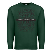 Sports Green ı'm not complicated Premium Sweatshirt - artisFamous