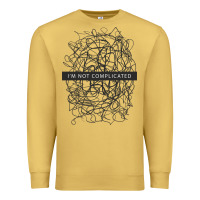 Antique Gold ı'm not complicated Premium Sweatshirt - artisFamous