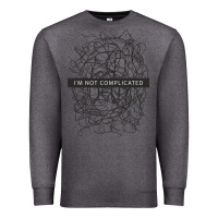Charcoal Heather ı'm not complicated Premium Sweatshirt - artisFamous