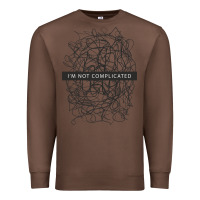 Chestnut ı'm not complicated Premium Sweatshirt - artisFamous
