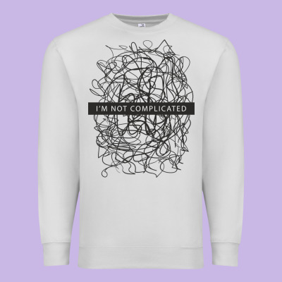 ı'm Not Complicated Premium Sweatshirt Designed By Artisfamous
