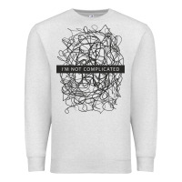 Oatmeal Heather ı'm not complicated Premium Sweatshirt - artisFamous
