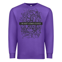 Purple ı'm not complicated Premium Sweatshirt - artisFamous