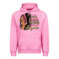 Fuchsia Pink She who kneels before god can stand before anyone Urban Hoodie - RanaPortraitStore