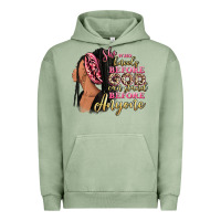 Pigment Oil Green She who kneels before god can stand before anyone Urban Hoodie - RanaPortraitStore