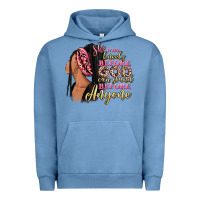 Pigment Pebble Blue She who kneels before god can stand before anyone Urban Hoodie - RanaPortraitStore