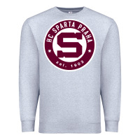Heather Grey hc sparta praha Premium Sweatshirt - artisFamous