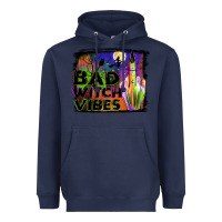 Navy bad witch vibes Heavyweight Hoodie - JahusDesignShop