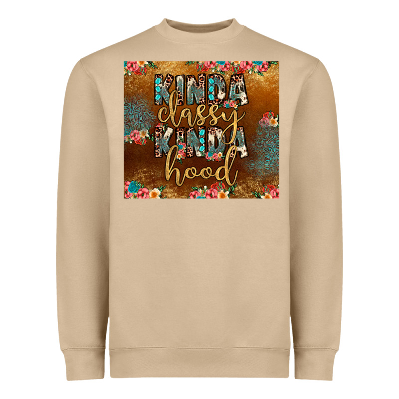Kinda Classy Kinda Hood Heavyweight Sweatshirt by JahusDesignShop | Teevron