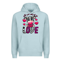 Blue Mist All We Need İs Moo Love Premium Hoodie - SublimationCraftShop