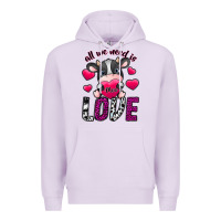 Lilac All We Need İs Moo Love Premium Hoodie - SublimationCraftShop